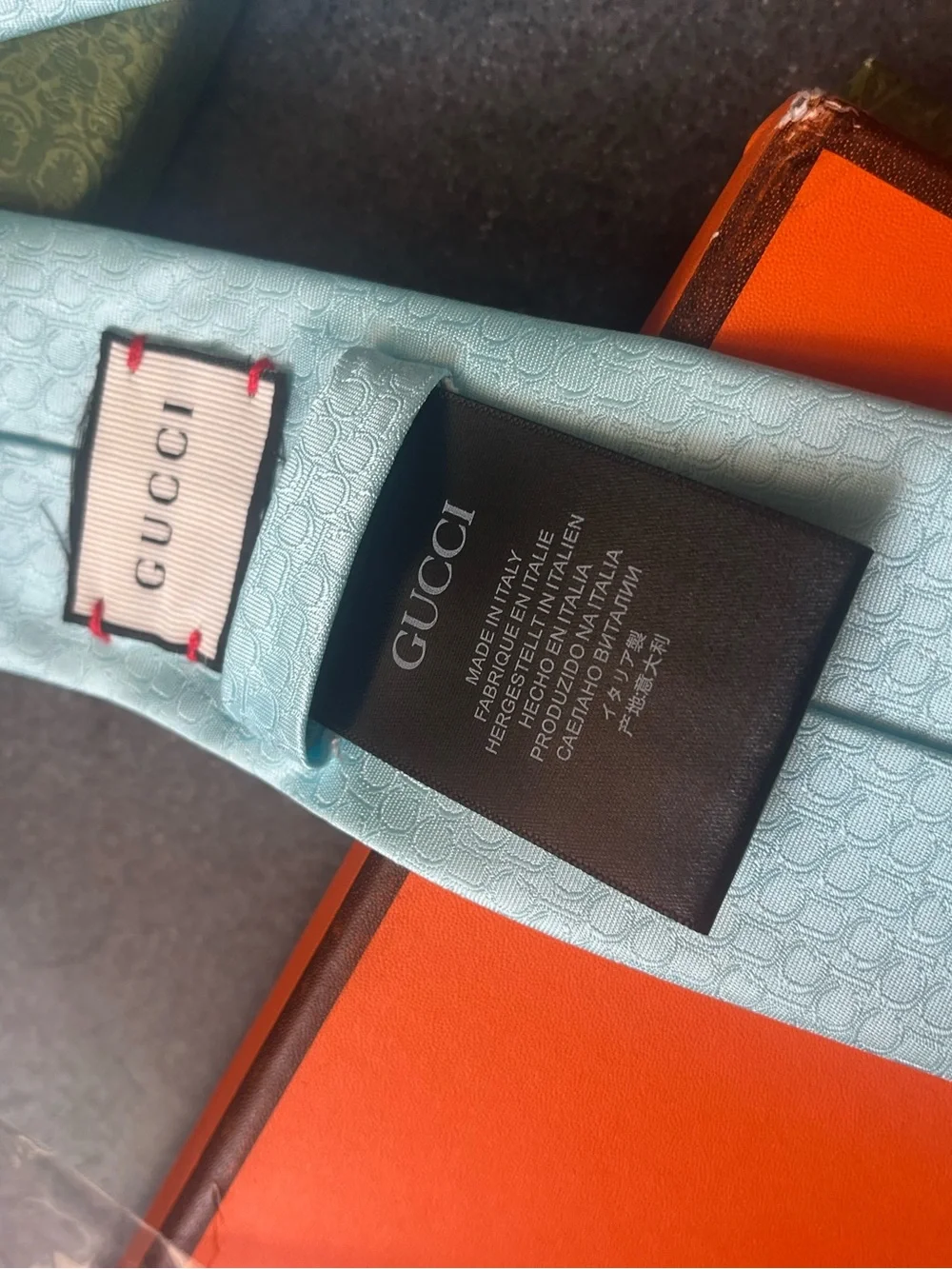 Gucci style Men’s Light Blue Tie